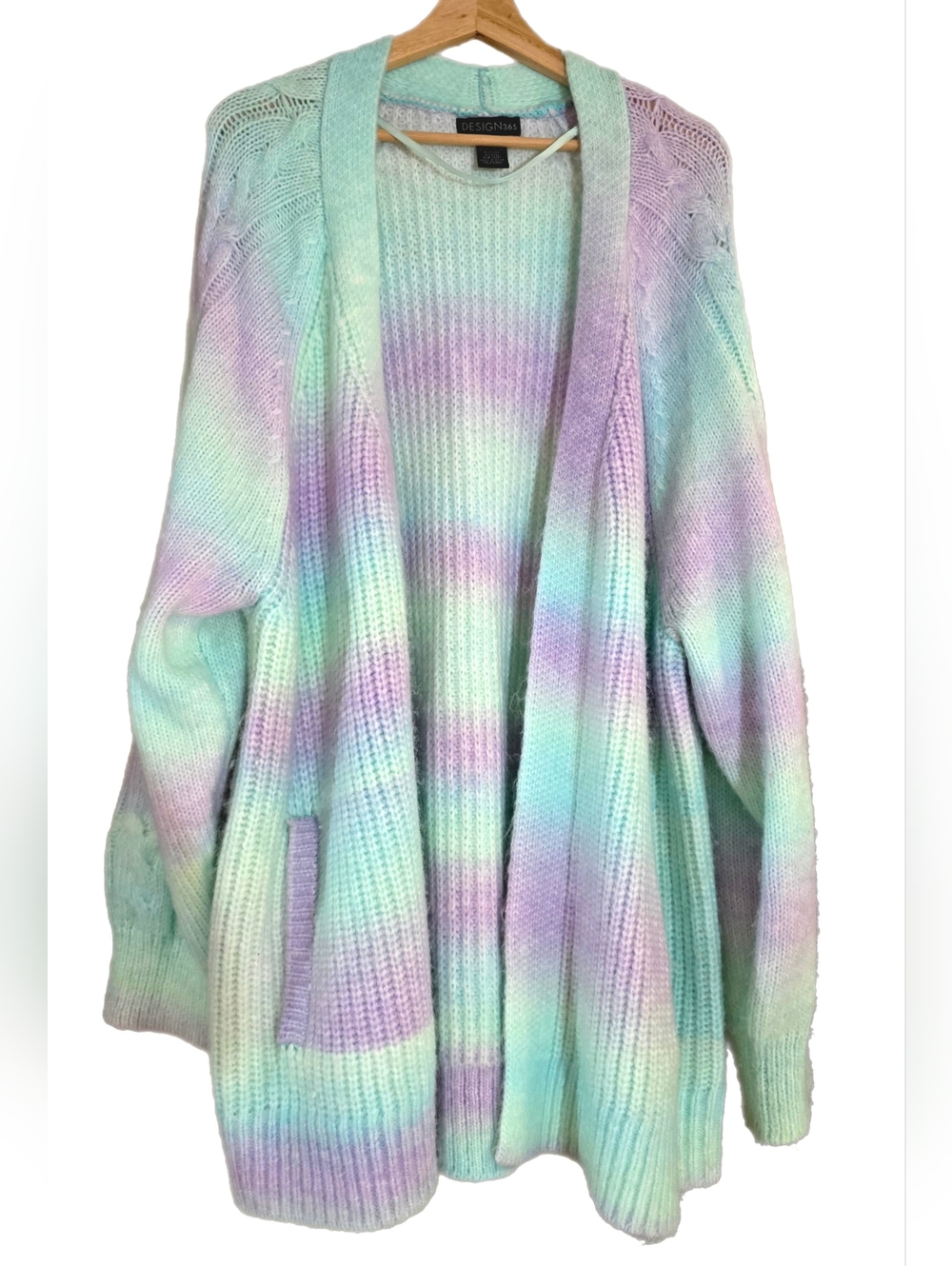 Design 365 Pastel Ombre Knit Cardigan | Size 2X NWOT